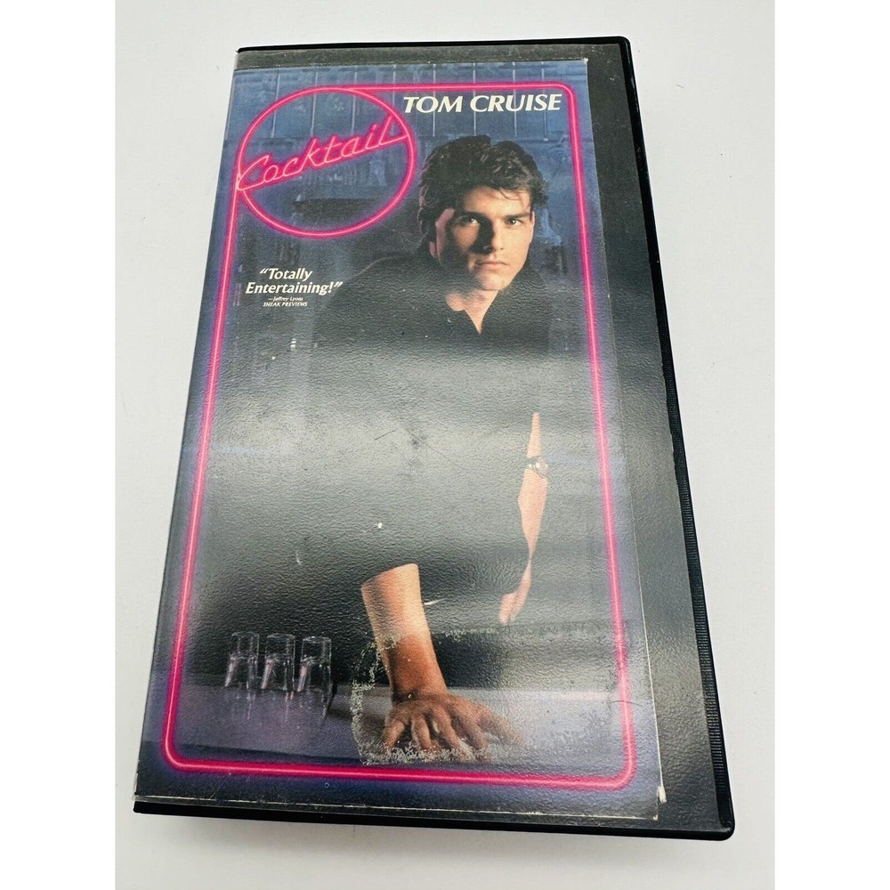 Cocktail VHS VCR Tape Movie Tom Cruise Touchstone 80's Classic Bar